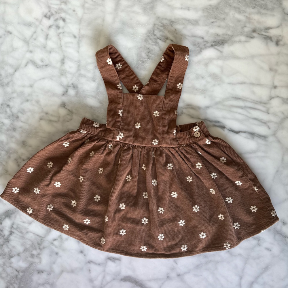 Rylee & Cru Embroidered Corduroy Dress